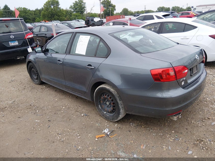 Vin: 3vw2k7aj1cm305265, lot: 45820400, volkswagen jetta 2.0l s 20123