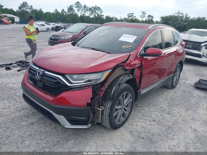 Vin: 7fart6h97me023288, lot: 45820412, honda cr-v hybrid touring 20212