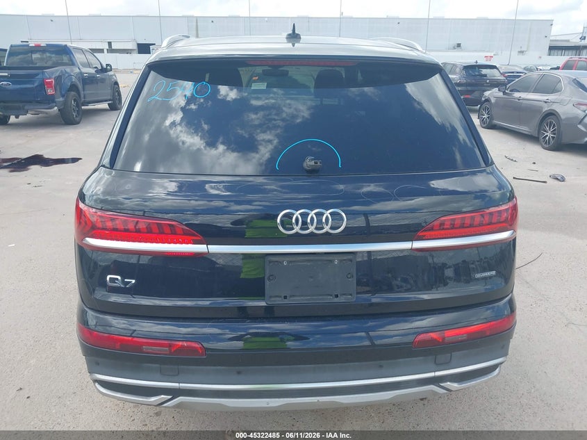 2021 AUDI Q7 SPORT UTILITY VEHICLE 2.0L I-4 DI, DOHC, VVT, TURBO, 248HP