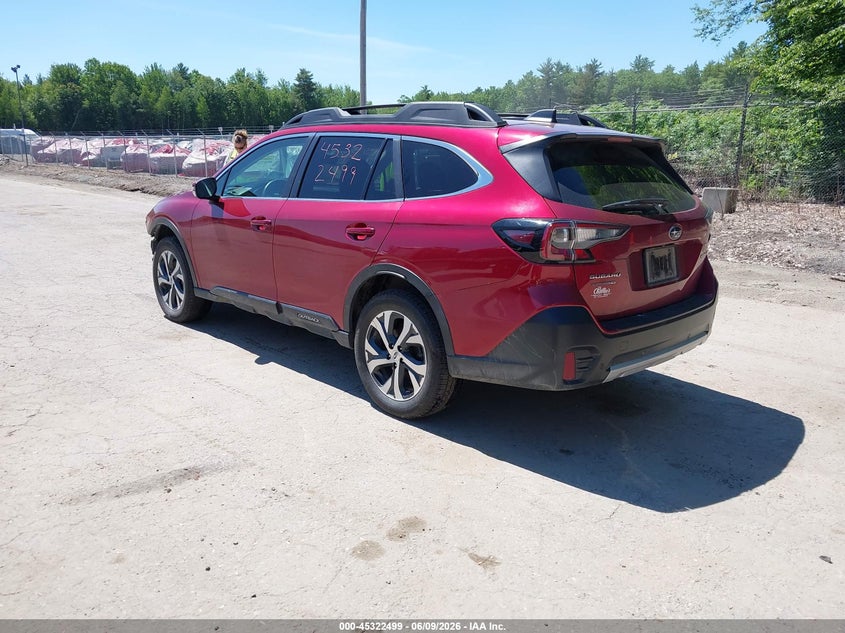 2022 SUBARU OUTBACK 2.5L H-4 DI, DOHC, V(VIN: 4S4BTAMC8N3101394