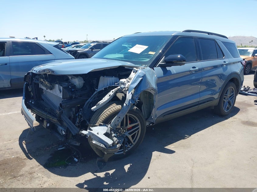 Vin: 1fmuk7kh5sgd10030, lot: 45820466, ford explorer st-line 20252