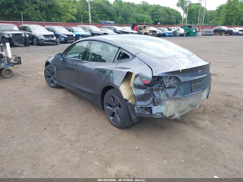 Vin: 5yj3e1ea6pf658794, lot: 45820489, tesla model 3 rear-wheel drive 20233