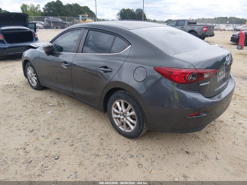 Vin: jm1bm1u75g1294865, lot: 45820491, mazda mazda3 i sport 20163