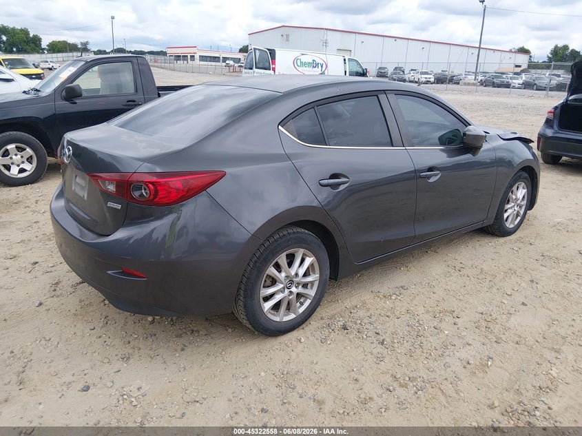 Vin: jm1bm1u75g1294865, lot: 45820491, mazda mazda3 i sport 20164