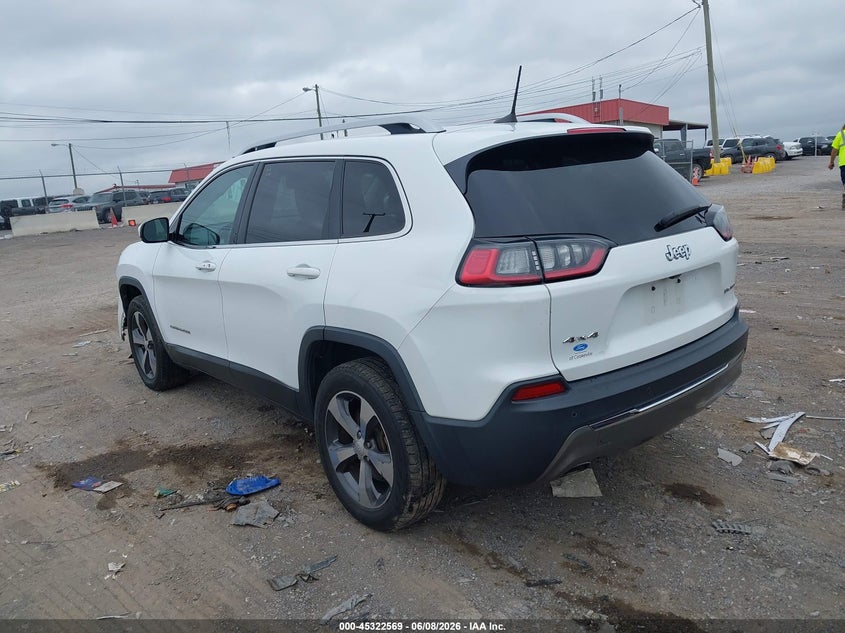 Vin: 1c4pjmdx4kd374035, lot: 45820502, jeep cherokee limited 4x4 20193