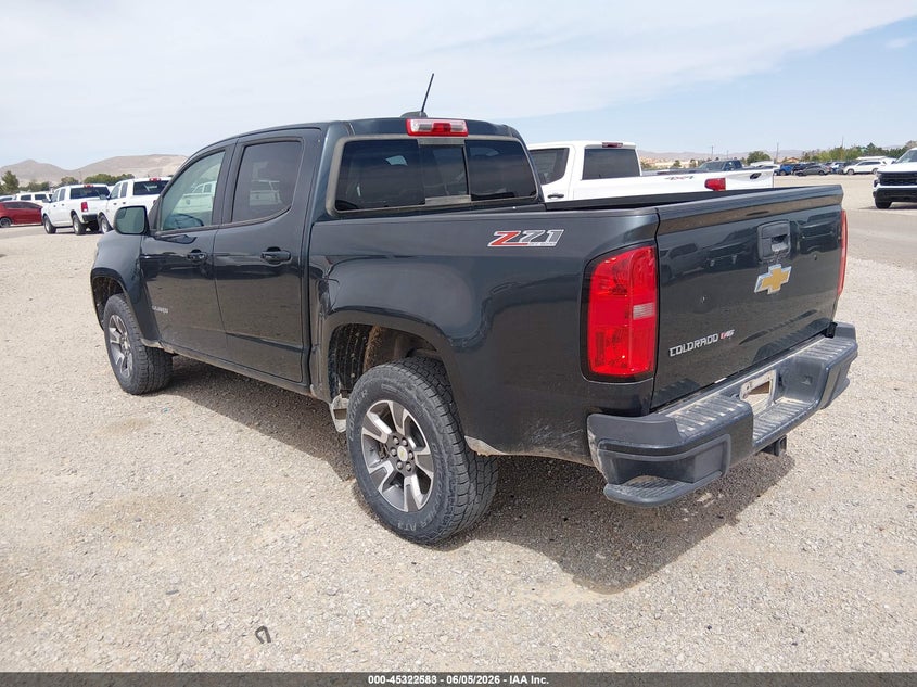 Vin: 1gcgtden0h1265377, lot: 45820516, chevrolet colorado z71 20173