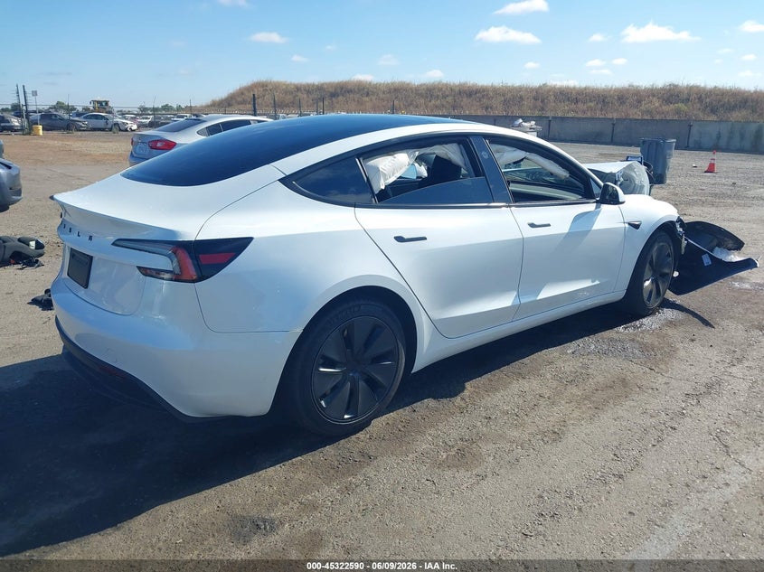 Vin: 5yj3e1ea9sf026039, lot: 45820523, tesla model 3 long range rear-wheel drive/standard rear-wheel drive 20254