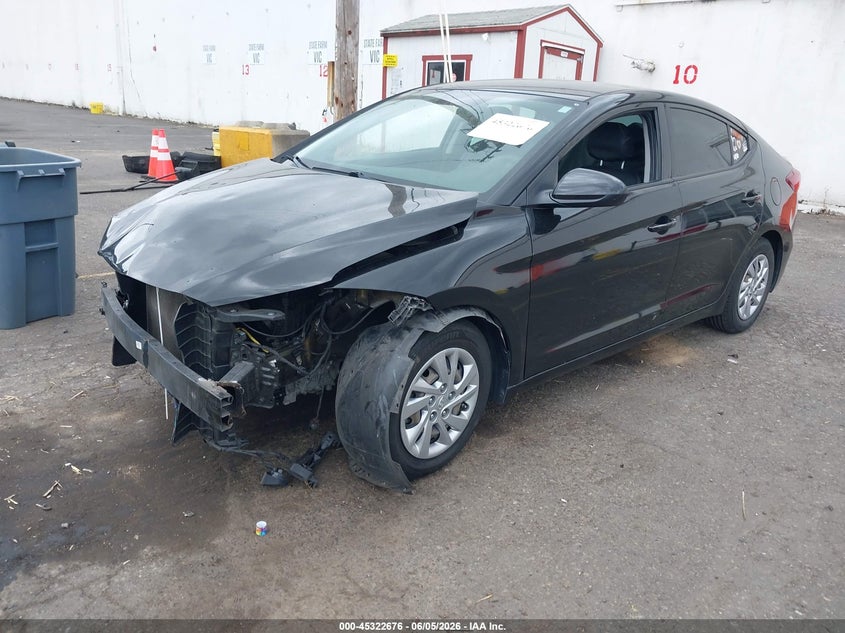 Vin: kmhd74lf6ju628106, lot: 45820609, hyundai elantra se 20182