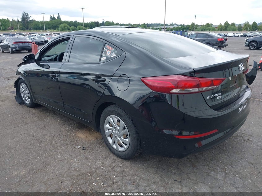 Vin: kmhd74lf6ju628106, lot: 45820609, hyundai elantra se 20183
