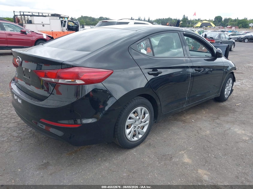 Vin: kmhd74lf6ju628106, lot: 45820609, hyundai elantra se 20184