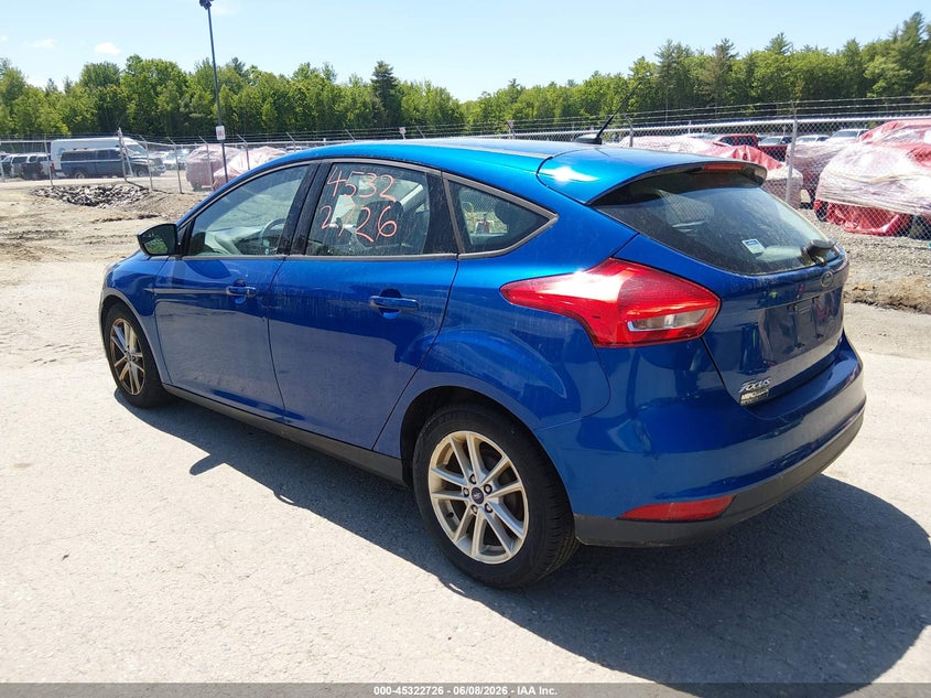 Vin: 1fadp3k25jl318327, lot: 45820659, ford focus se 20183