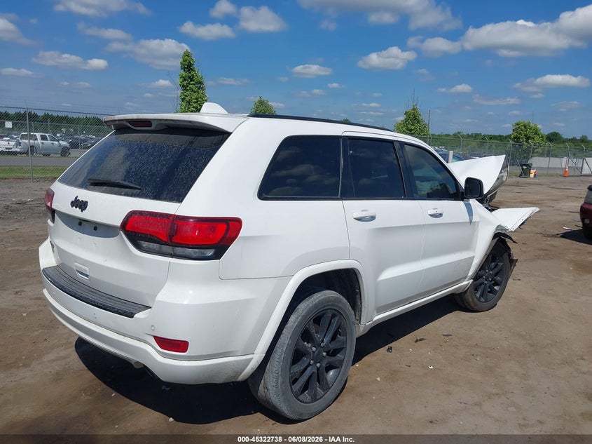 Vin: 1c4rjfag0jc356838, lot: 45820671, jeep grand cherokee altitude 4x4 20184