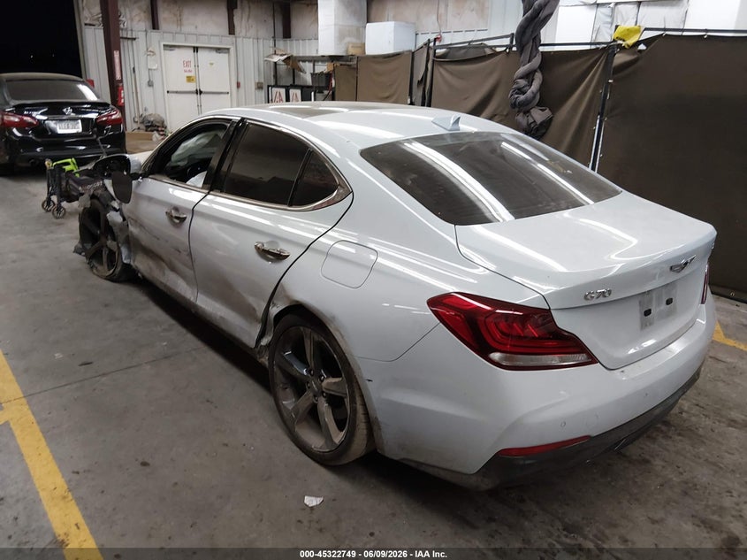 Vin: kmtg44la8lu045409, lot: 45820682, genesis g70 2.0t rwd 20203