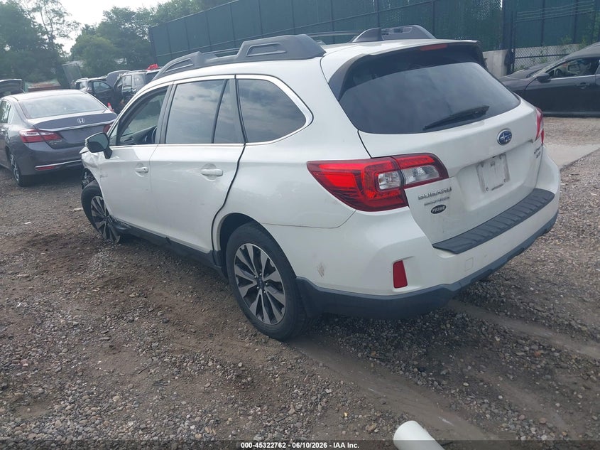 Vin: 4s4bsejc8g3299234, lot: 45820695, subaru outback 3.6r limited 20163