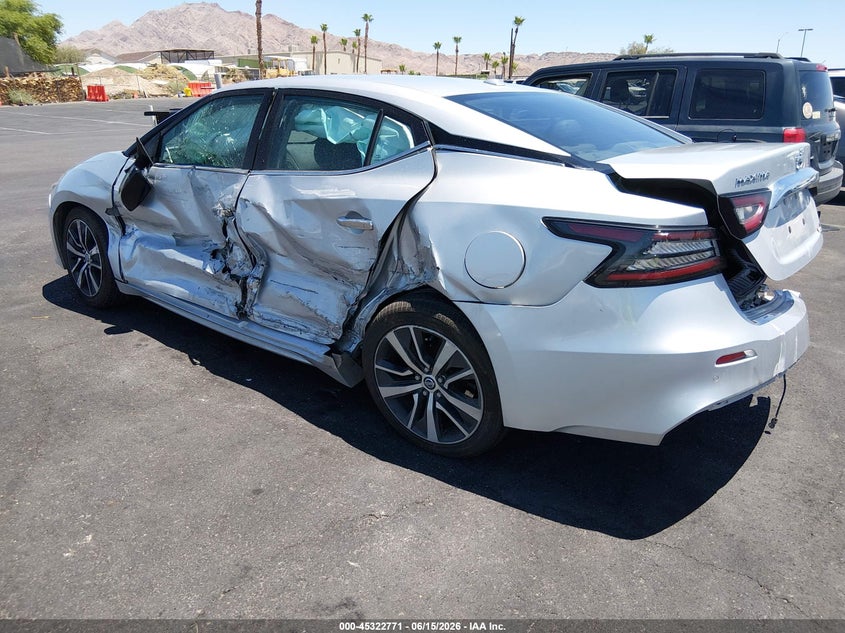 Vin: 1n4aa6cv7lc379437, lot: 45820705, nissan maxima sv xtronic cvt 20203