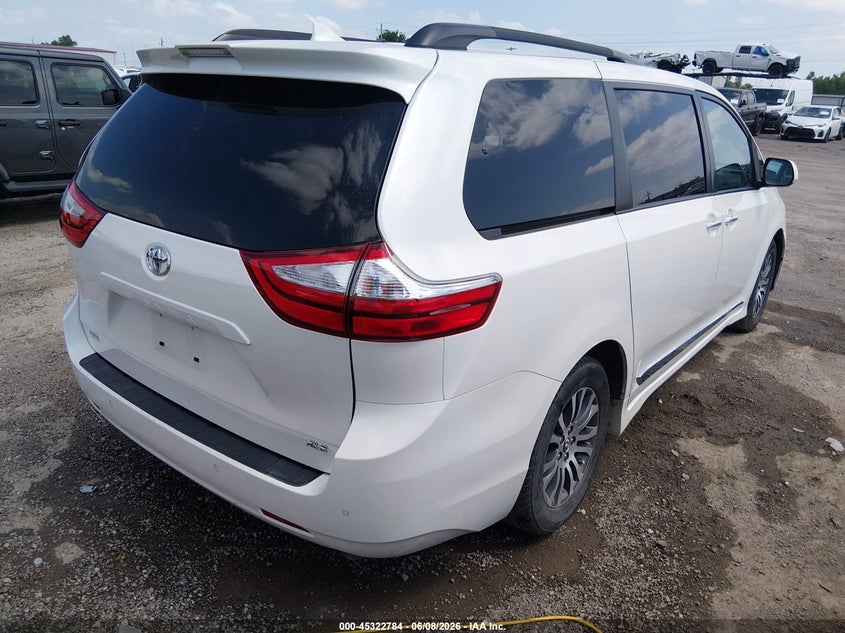 Vin: 5tdyz3dc9ks980469, lot: 45820717, toyota sienna xle 8 passenger 20194