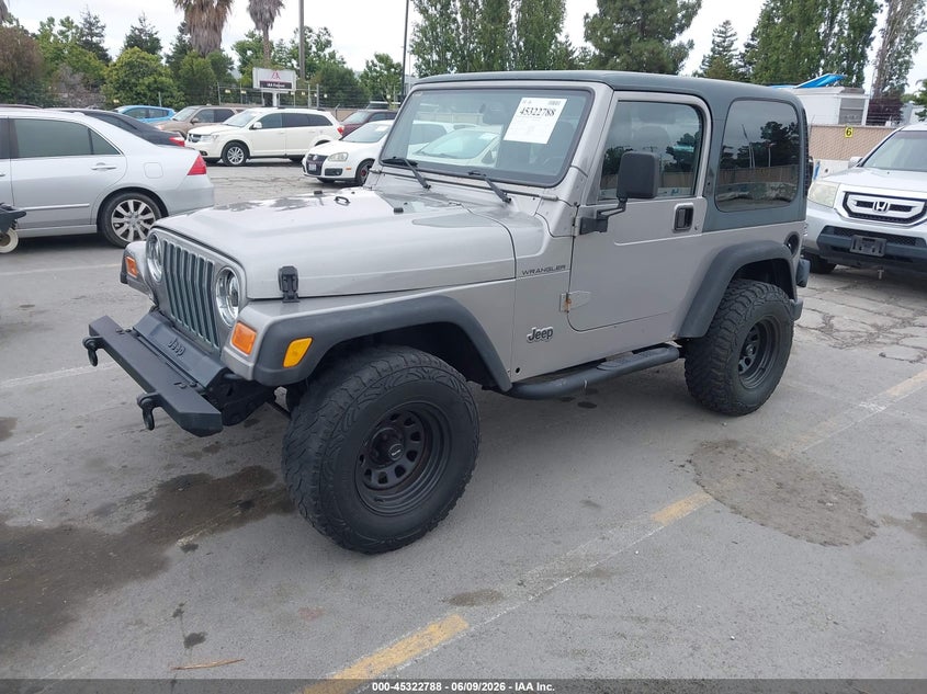 2001 JEEP WRANGLER SPORT UTILITY VEHICLE 4.0L I-6 181HP