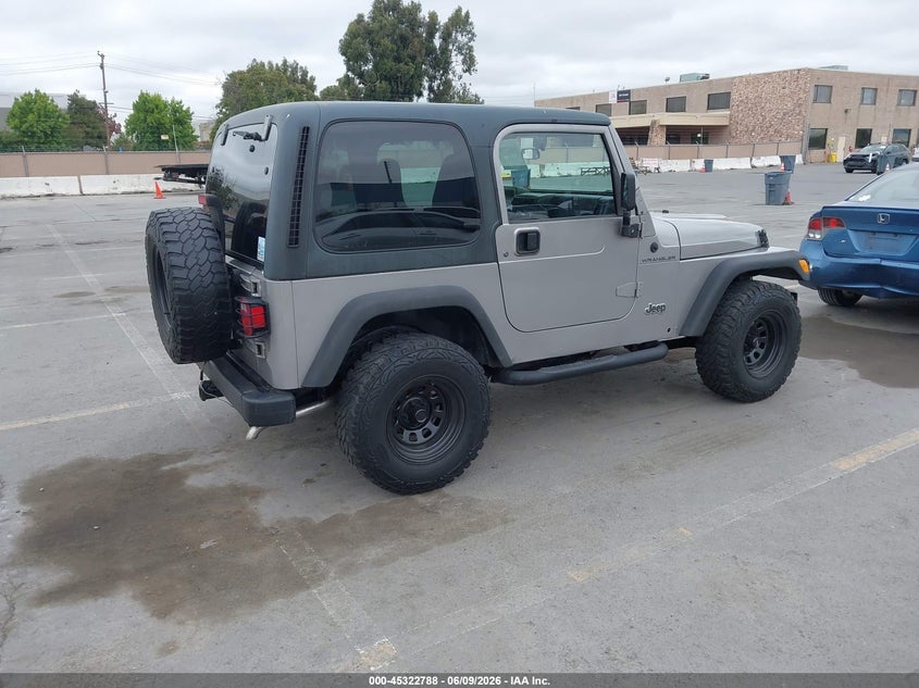 2001 JEEP WRANGLER SPORT UTILITY VEHICLE 4.0L I-6 181HP