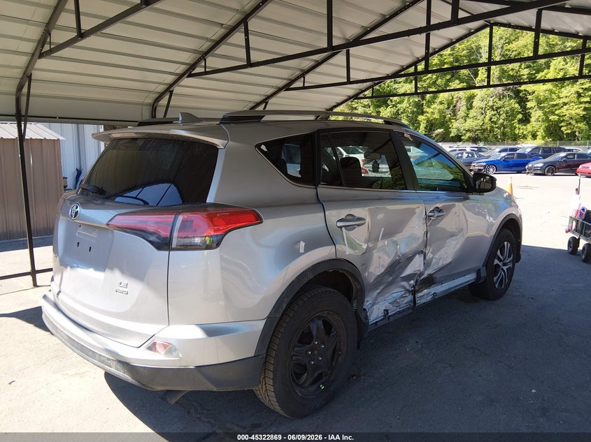 Vin: 2t3bfrev1hw550136, lot: 45820802, toyota rav4 le 20174