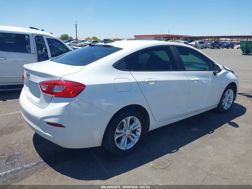 Vin: 1g1bc5sm0k7152960, lot: 45820848, chevrolet cruze ls 20194