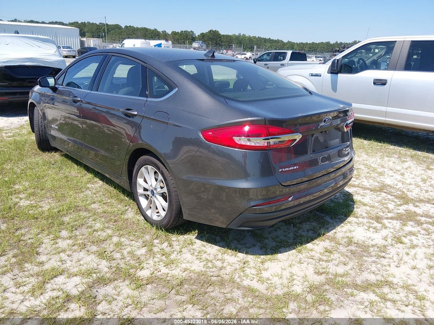 Vin: 3fa6p0lu0kr276790, lot: 45820951, ford fusion hybrid se 20193