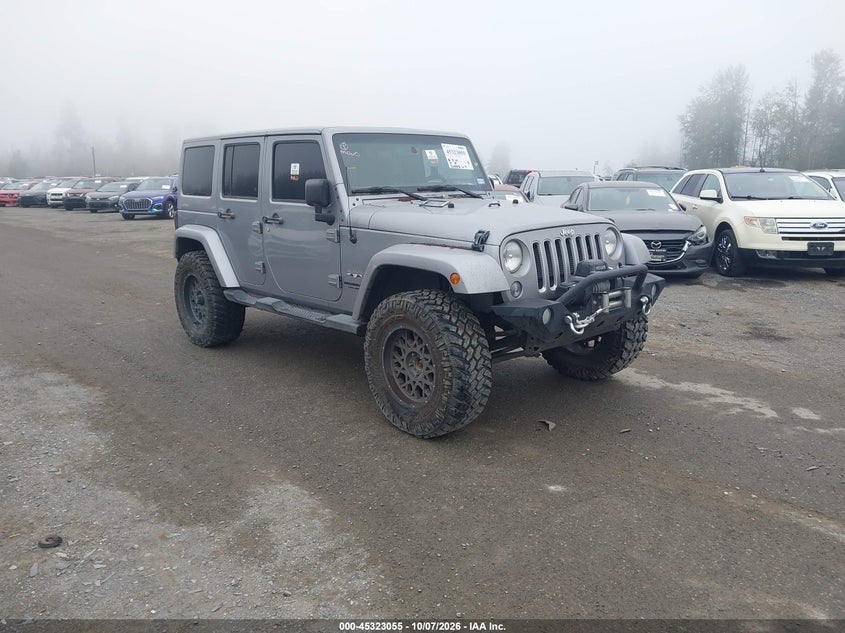 Vin: 1c4bjweg6gl152467, lot: 45820988, jeep wrangler unlimited sahara 20161