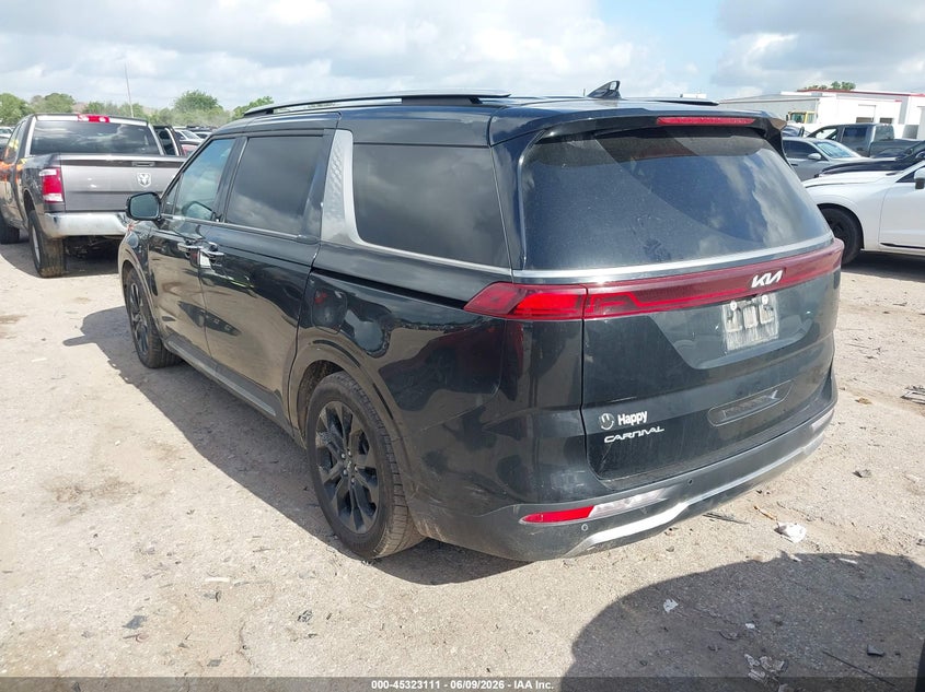 Vin: kndne5h35r6404652, lot: 45821044, kia carnival mpv sx prestige 20243
