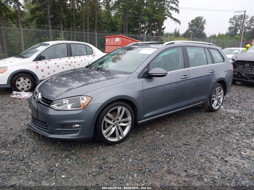Vin: 3vwc17au1fm507142, lot: 45821077, volkswagen golf sportwagen tsi sel 4-door 20152