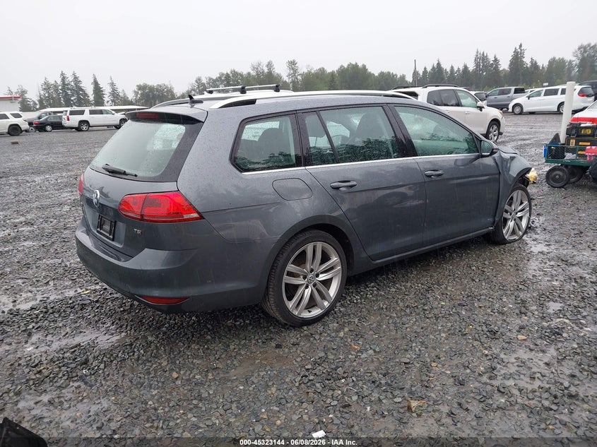 Vin: 3vwc17au1fm507142, lot: 45821077, volkswagen golf sportwagen tsi sel 4-door 20154