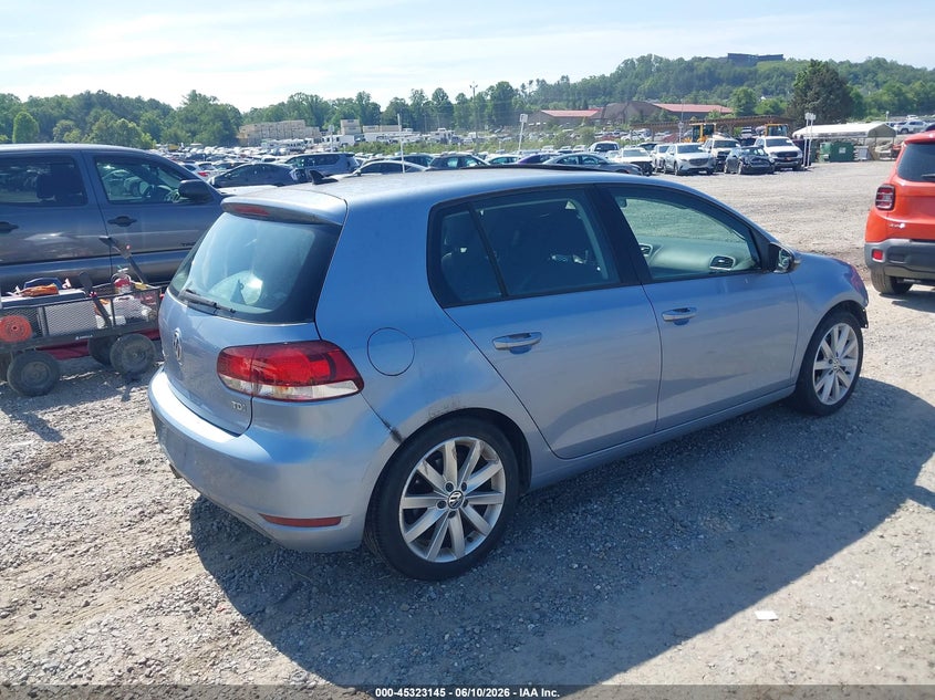 Vin: wvwdm7aj3bw066807, lot: 45821078, volkswagen golf tdi 4-door 20114