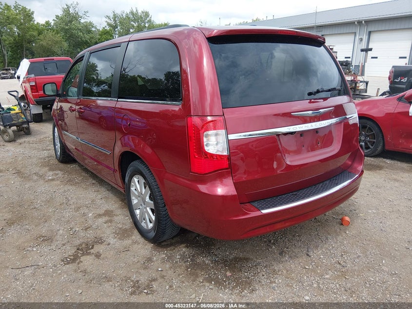 Vin: 2c4rc1bg2cr415619, lot: 45821080, chrysler town & country touring 20123