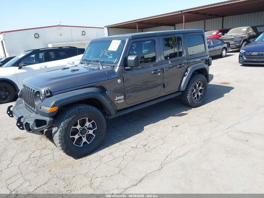 Vin: 1c4hjxdn1mw591909, lot: 45821086, jeep wrangler unlimited sport s 4x4 20212