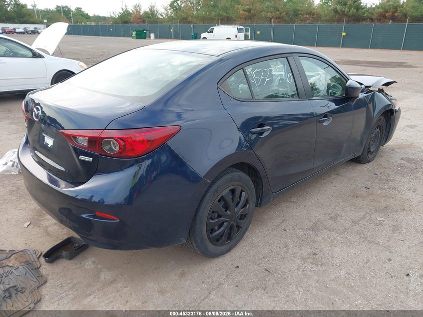 2018 MAZDA 3 SEDAN 2.0L I-4 DI, DOHC, VVT, 155HP