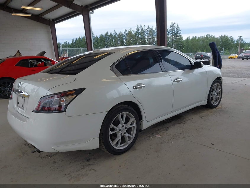Vin: 1n4aa5ap1dc843337, lot: 45821268, nissan maxima 3.5 sv 20134