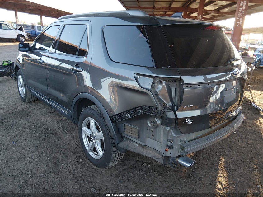 Vin: 1fm5k7d8xjgb65843, lot: 45821300, ford explorer xlt 20183
