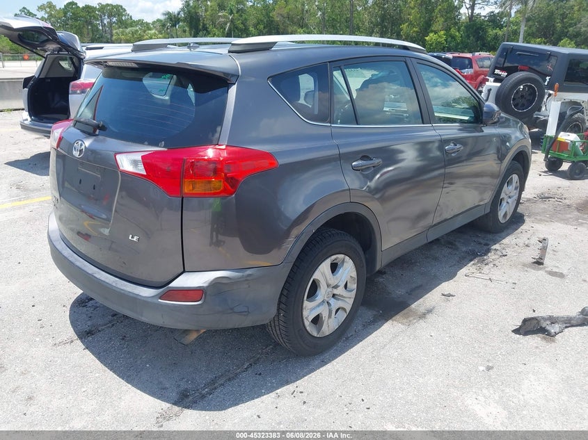 Vin: 2t3zfrev0dw006347, lot: 45821316, toyota rav4 le 20134