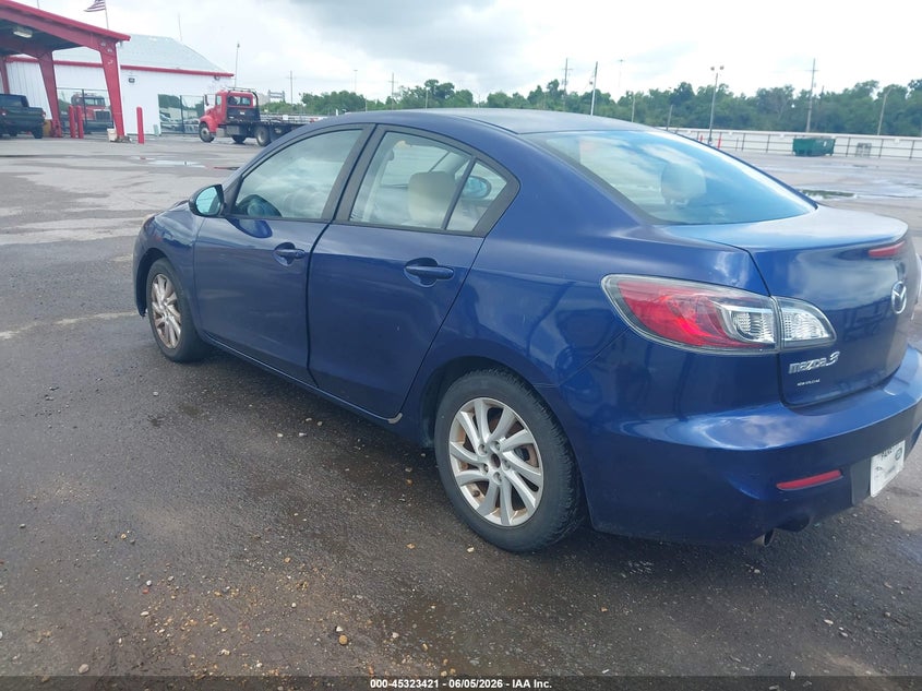 2012 Mazda 3 2.0 I Touring blue Lot 111045323421 Vin JM1BL1V77C1553027