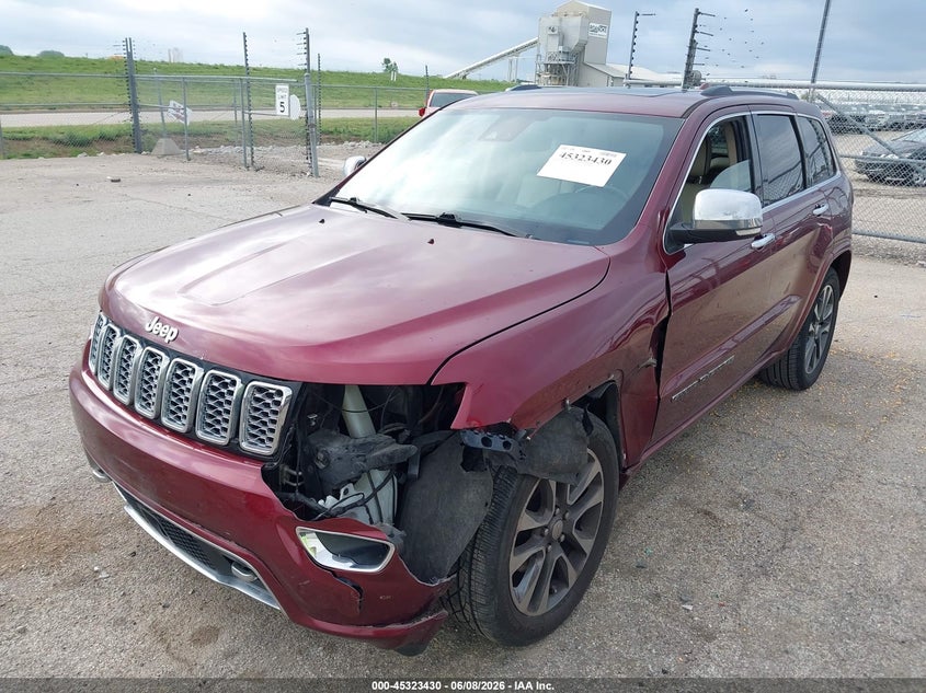 Vin: 1c4rjfcg0hc756471, lot: 45821363, jeep grand cherokee overland 4x4 20172