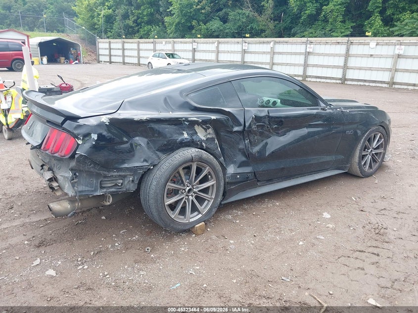 Vin: 1fa6p8cf9f5309052, lot: 45821397, ford mustang gt premium 20154