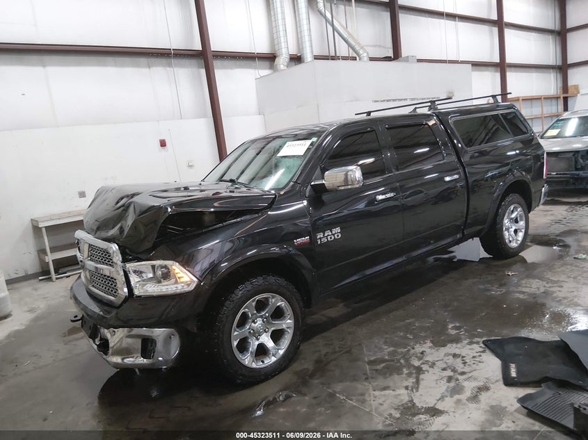 Vin: 1c6rr7vt1hs721959, lot: 45821444, ram 1500 laramie  4x4 6'4 box 20172