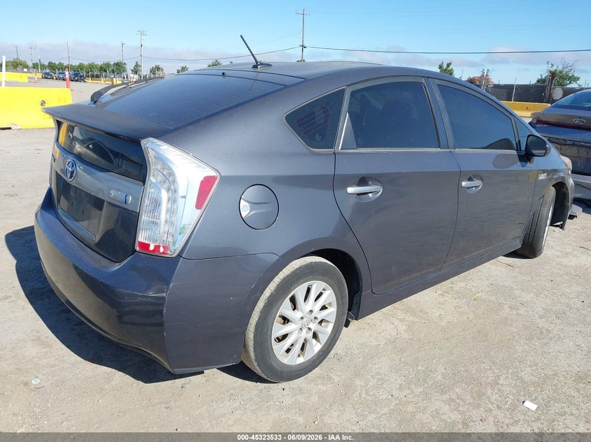 Vin: jtdkn3dp8e3049309, lot: 45821466, toyota prius plug-in 20144