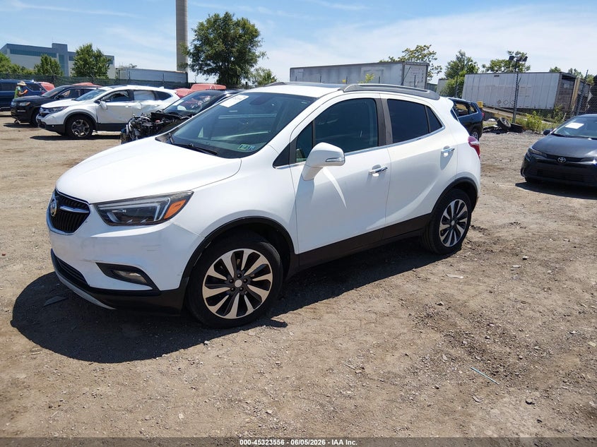 Vin: kl4cjcsb1jb532626, lot: 45821489, buick encore essence 20182