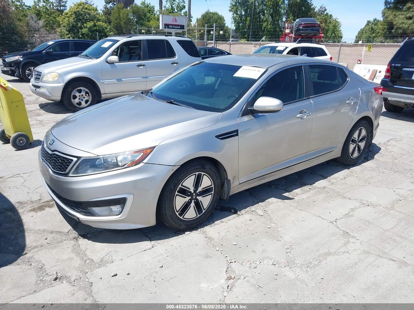 Vin: knagm4ad9d5061607, lot: 45821510, kia optima hybrid lx 20132