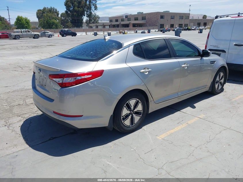 Vin: knagm4ad9d5061607, lot: 45821510, kia optima hybrid lx 20134