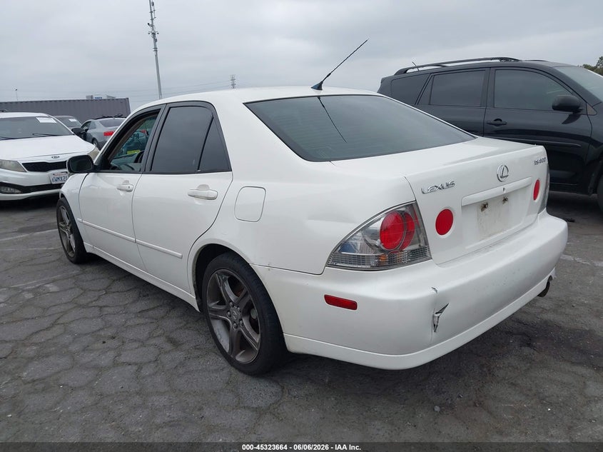 2001 LEXUS IS SEDAN 3.0L I-6 DOHC, VVT, 215HP