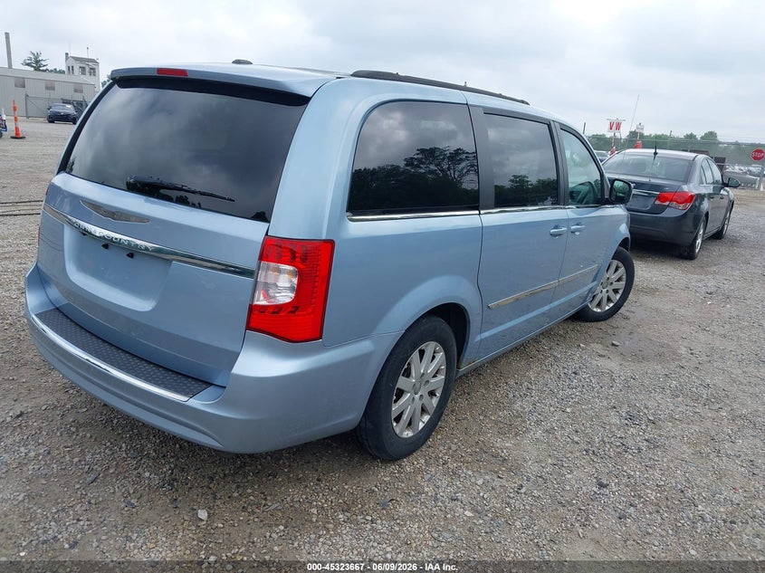 Vin: 2c4rc1bg0dr596723, lot: 45821600, chrysler town & country touring 20134