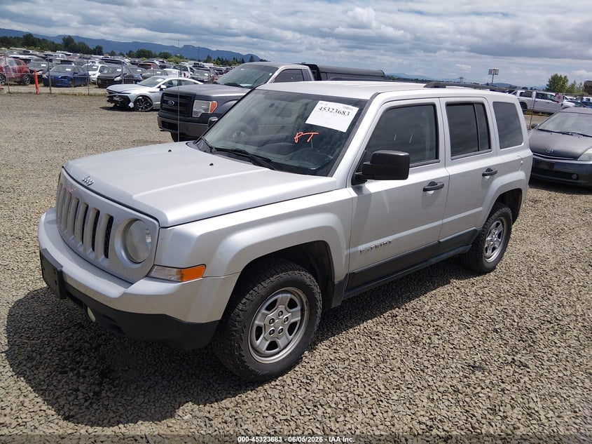 Vin: 1c4njpba0cd530564, lot: 45821616, jeep patriot sport 20122