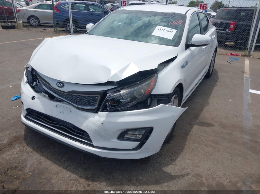 Vin: knagn4ad4g5093379, lot: 45821630, kia optima hybrid ex 20162