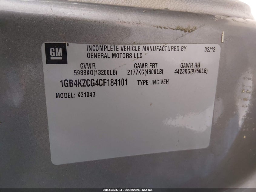 2012 CHEVROLET SILVERADO TRUCK N/A