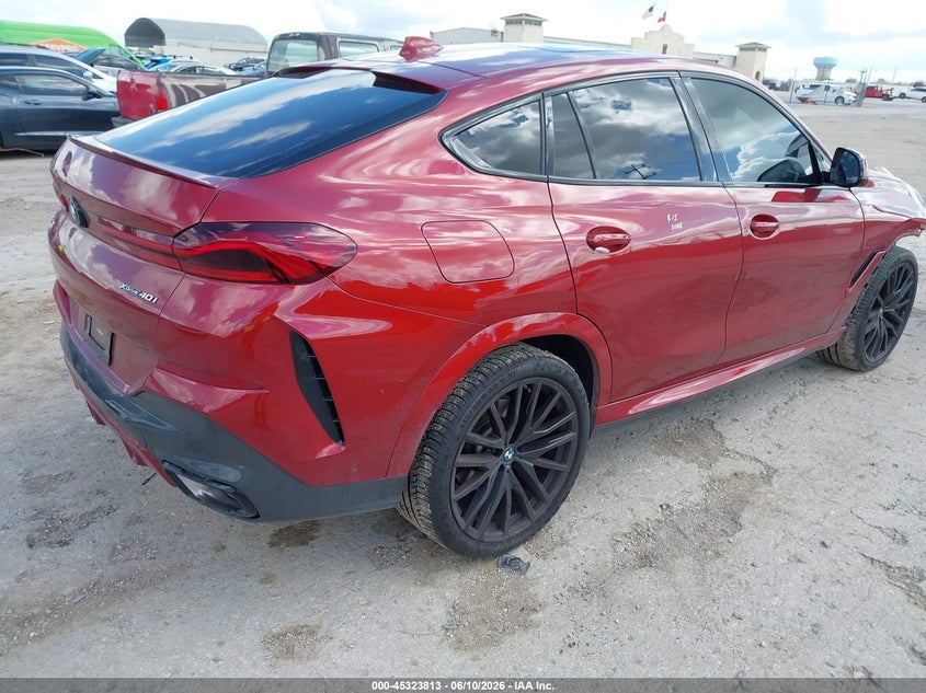 Vin: 5uxcy6c01p9n63793, lot: 45821746, bmw x6 xdrive40i 20234